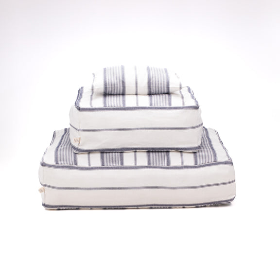 coastal style floor cushion dog beds